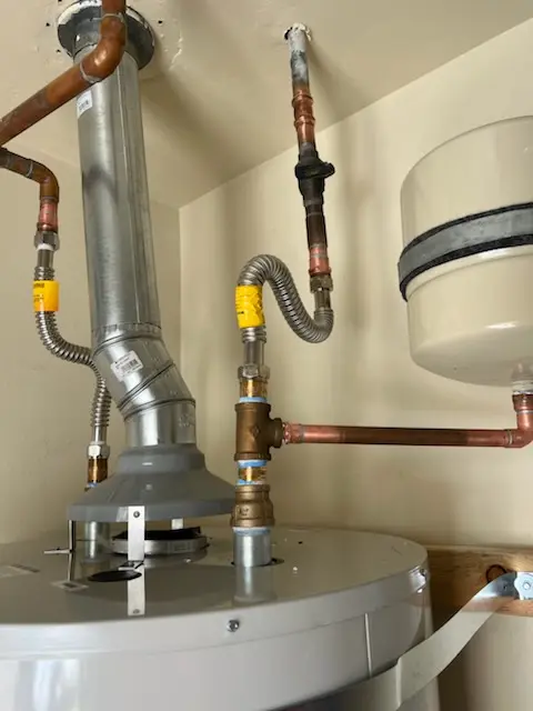 Water heater installation and plumbing repair in Westville